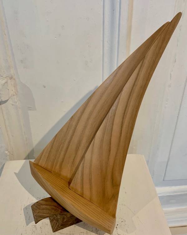 - a , wood Sculpture by Kevin Longstaff, measuring 31 x 18 cm (H x W) £95